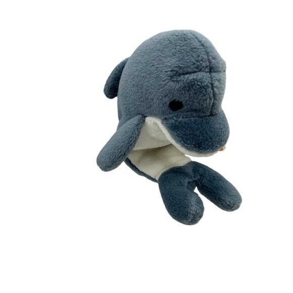 Ty Beanie Baby 1996 Dolphin Echo Plush Toy Polyester Collectible Blue Gray - Picture 2 of 13